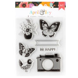 American Crafts April and Ivy Clear Acrylic Stamp Set