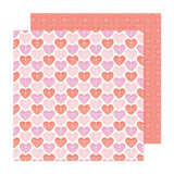 American Crafts Bea Valint Poppy and Pear Sweetheart Patterned Paper