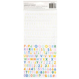American Crafts Thickers Poppy and Pear Alphabet Stickers