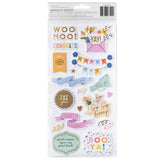 American Crafts Thickers Best Wishes Phrase Stickers