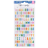 American Crafts Life of the Party Puffy Alphabet Stickers