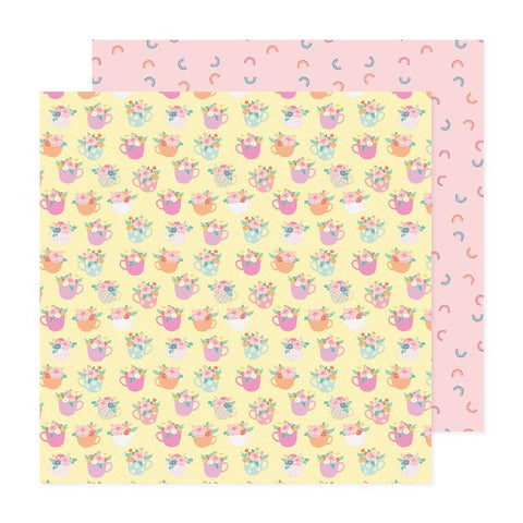 American Crafts Celes Gonzalo Rainbow Avenue Bouquet Patterned Paper