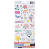 American Crafts Celes Gonzalo Rainbow Avenue 6x12 Cardstock Stickers
