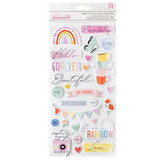 American Crafts Thickers Sending Love Phrase Stickers