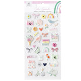 American Crafts Celes Gonzalo Rainbow Avenue Puffy Icon Stickers