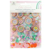 American Crafts Celes Gonzalo Rainbow Avenue Confetti Button Pack Embellishments