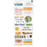 American Crafts Thickers Coast-to-Coast Phrase Stickers