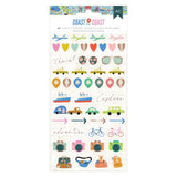 American Crafts Coast-to-Coast Puffy Icon Stickers