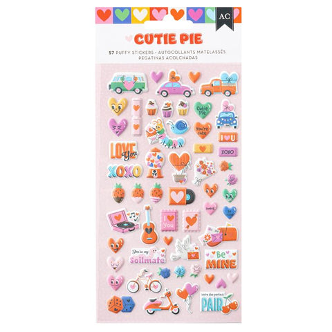 American Crafts Cutie Pie Puffy Icon Stickers