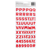 American Crafts Thickers Red Balloon Alphabet Stickers