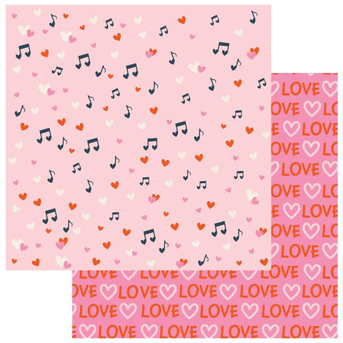 American Crafts Cutie Pie Crazy For You Patterned Paper