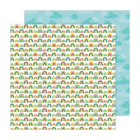 Pebbles Cool Boy Rainbows Patterned Paper