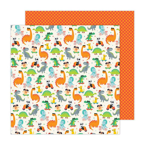 Pebbles Cool Boy On The Go Patterned Paper
