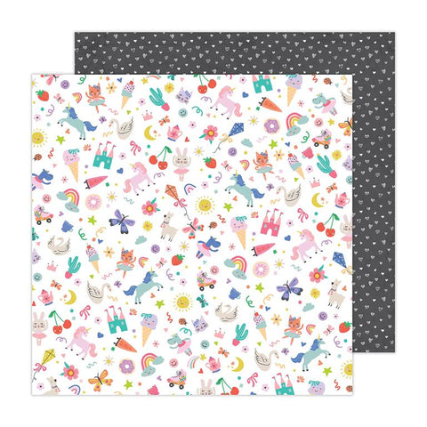 Pebbles Cool Girl Confetti Patterned Paper