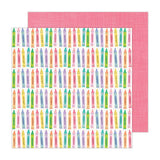 Pebbles Cool Girl Colorful Patterned Paper