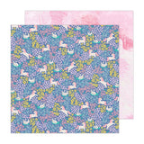 Pebbles Cool Girl Unicorn Field Patterned Paper
