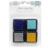 American Crafts Hello Little Boy Ink Pad Set