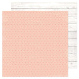 American Crafts Hello Little Girl Hearts Patterned Paper