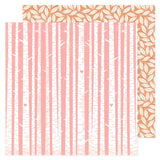 American Crafts Hello Little Girl Pink Trees Patterned Paper