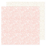 American Crafts Hello Little Girl Pink ABC Patterned Paper