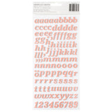 American Crafts Thickers Hello Little Girl Alphabet Stickers