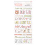 American Crafts Thickers Hello Little Girl Phrase Stickers