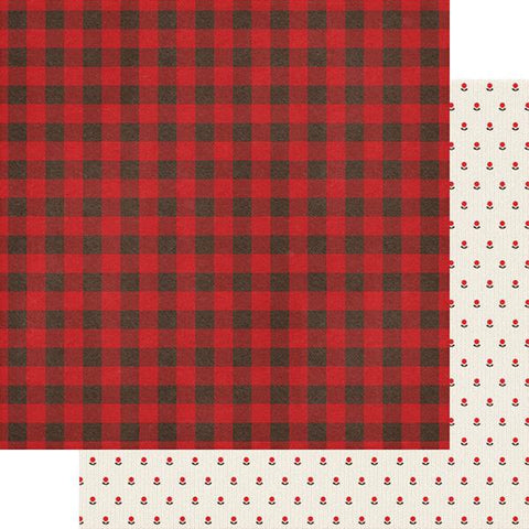 Fancy Pants Cozy Christmas Checking It Twice Patterned Paper
