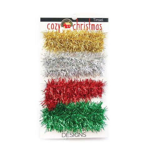 Fancy Pants Cozy Christmas Tinsel Ribbon Embellishments