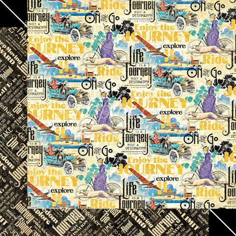 Graphic 45 Life's a Journey Find Adventure Patterned Paper