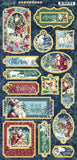 Graphic 45 Let it Snow Collection Chipboard Embellishments