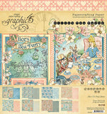 Graphic 45 Alice's Tea Party 8x8 Paper Pad