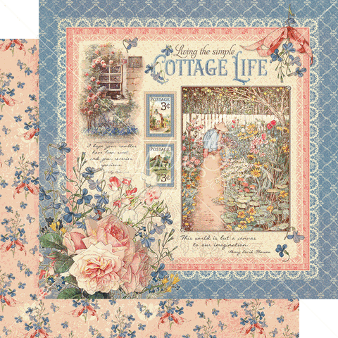 Graphic 45 Cottage Life Cottage Life Patterned Paper