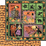 Graphic 45 Charmed If the Broomstick Fits Patterned Paper