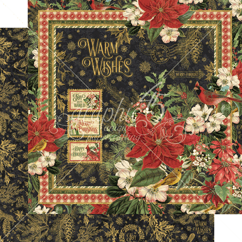 Graphic 45 Warm Wishes Warm Wishes Patterned Paper