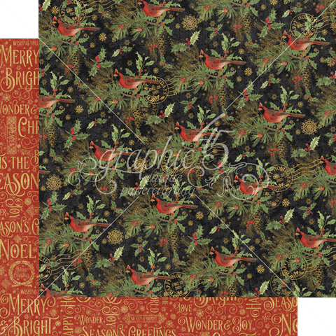 Graphic 45 Warm Wishes Holiday Hello Patterned Paper