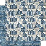 Graphic 45 Let's Get Cozy There's Snow Place Like Home Patterned Paper