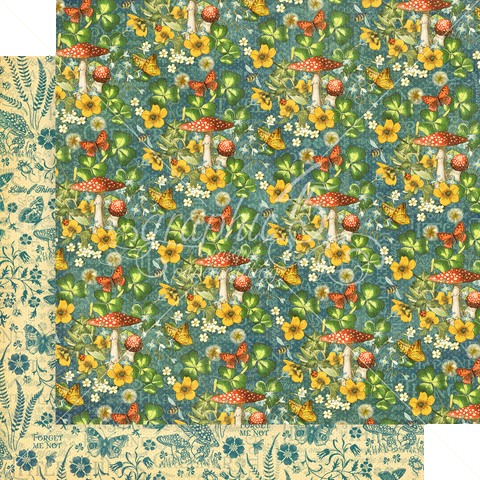 Graphic 45 Little Things Lazy Daisy Patterned Paper