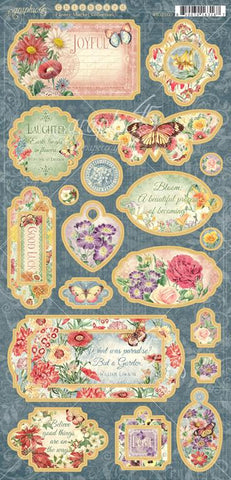 Graphic 45 Flower Market Chipboard Embellishments