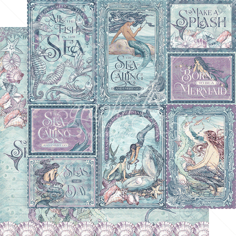 Graphic 45 Make a Splash The World is Your Oyster Patterned Paper