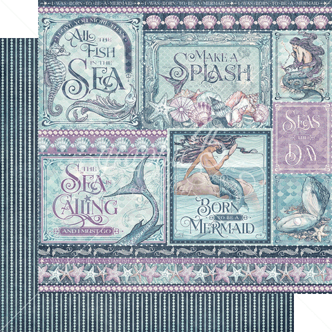 Graphic 45 Make a Splash Seas the Day Patterned Paper