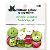 Buttons Galore Christmas Collection - Santa's Sparkle