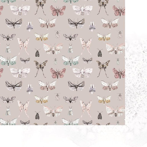 Fancy Pants Frosted Forest Winter Moths Patterned Paper