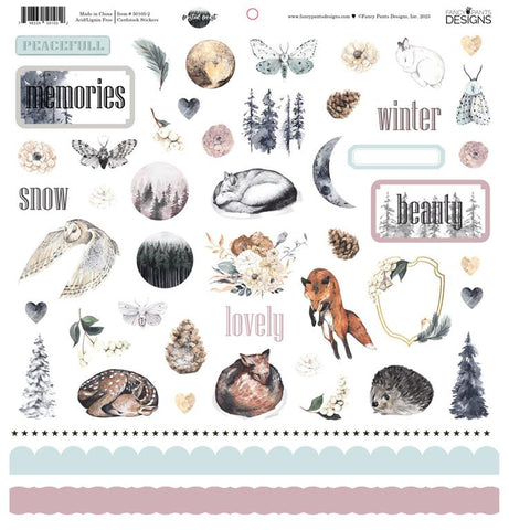 Fancy Pants Frosted Forest 12x12 Sticker       Sheet