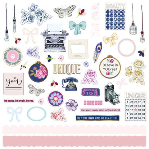 Fancy Pants Unique 12 x 12 Sticker Sheet