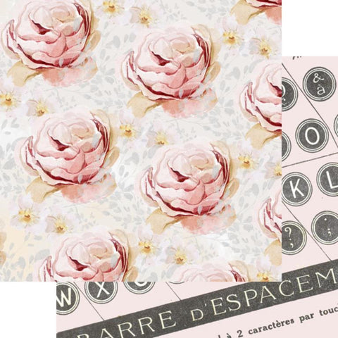 Fancy Pants Pink Meadows Typewriter Patterned Paper