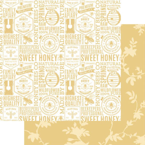 Fancy Pants Honey & Bee Honey Jar Patterned Paper