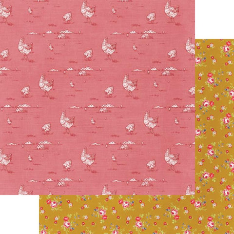 Fancy Pants Prairie Rose Country Floral Patterned Paper