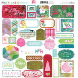 Fancy Pants Fruitcake & Tinsel 12x12 Sticker Sheet