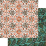 Fancy Pants Paislees and Petals Retro Leaves Patterned Paper
