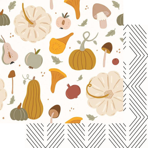 Fancy Pants Enchanted Garden Pumpkin Harvest Patterned Paper